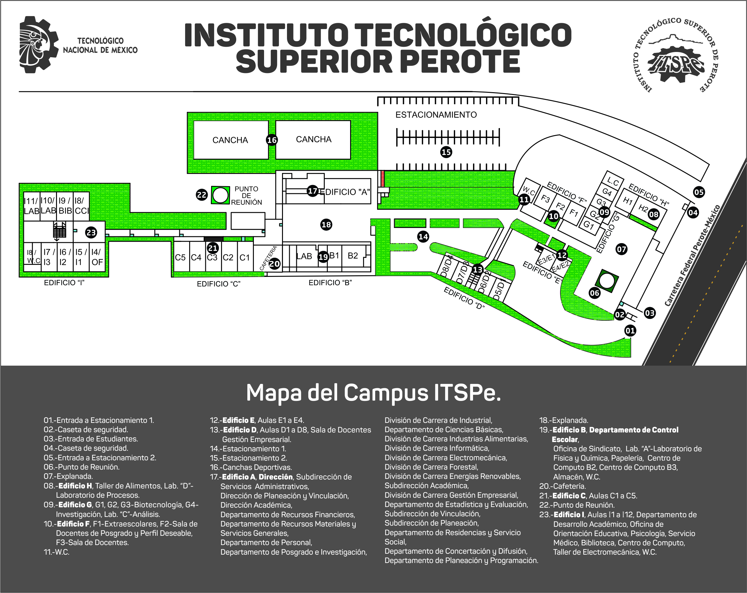 Croquis de ubicación del ITS Perote